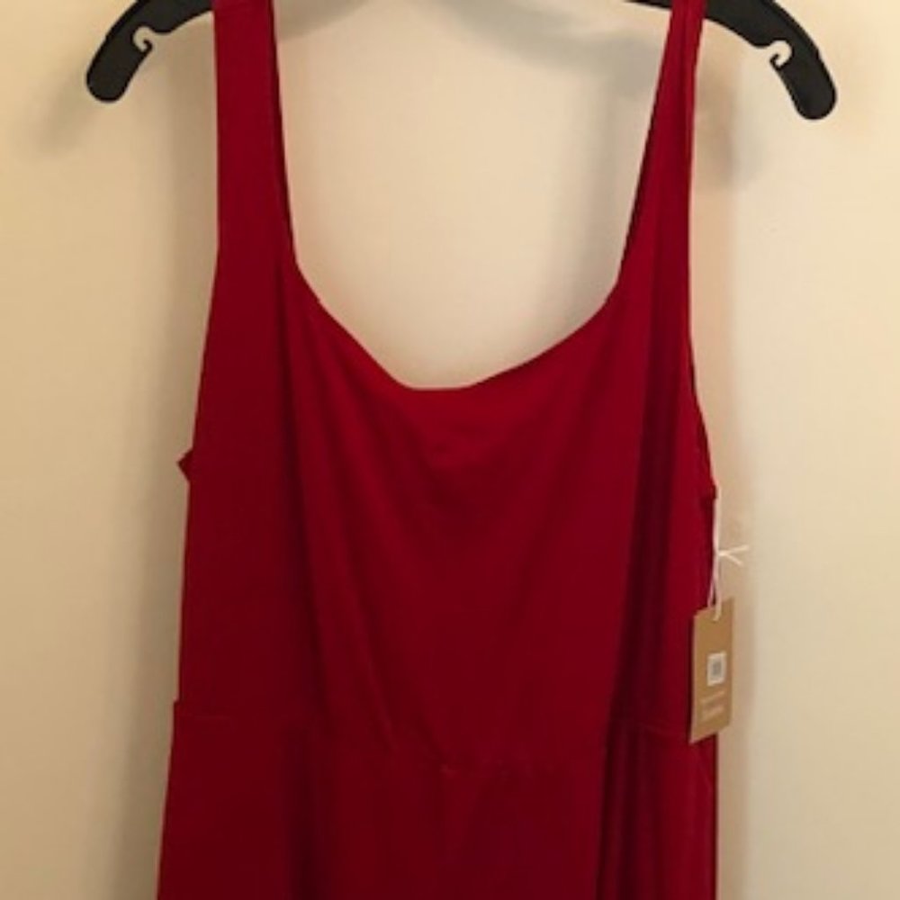 Reformation Jeans Mary Cherry Red Dress